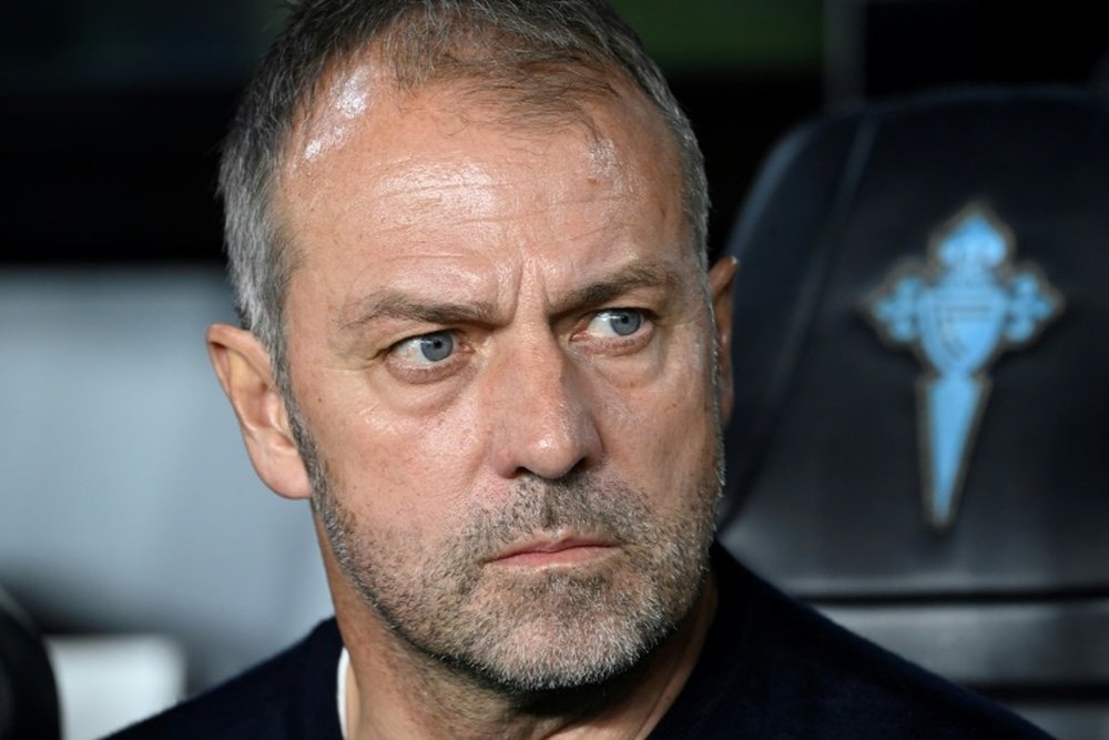 Hansi Flick saw his Barcelona side throw away a two-goal lead at Celta Vigo. AFP