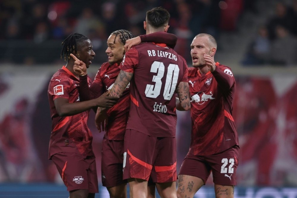 Leipzig got a 2-0 win over St Pauli in the Bundesliga. AFP