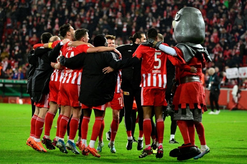 Behrens sent Union Berlin through to the quarter finals of the German Cup. AFP