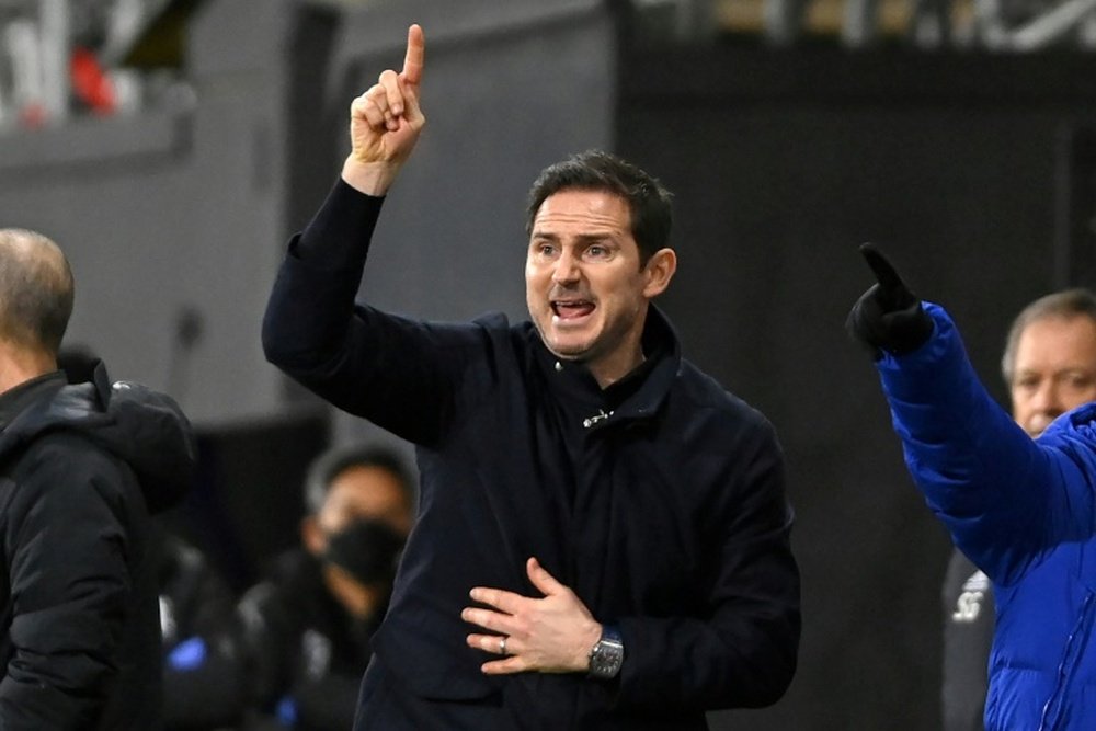 Frank Lampard believes making the top four, not the title race is Chelseas immediate priority. AFP