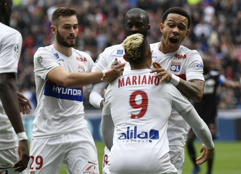 Lyon are battling for a place in next season's Champions League. AFP
