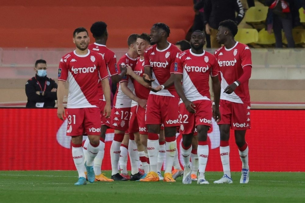 Monaco beat Nice to make it five consecutive wins. AFP