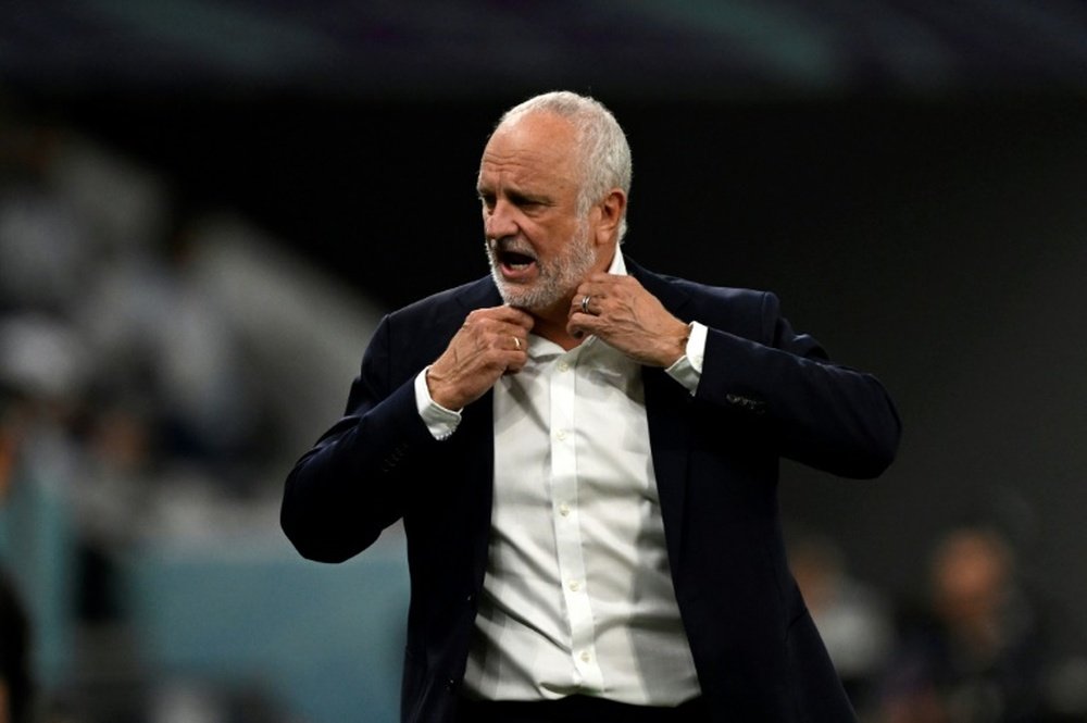 Graham Arnold took Australia to the last 16 at the World Cup. AFP
