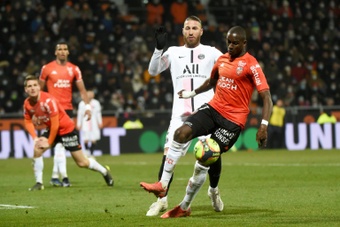 Ramos sent off as PSG clutch draw with suffering Lorient