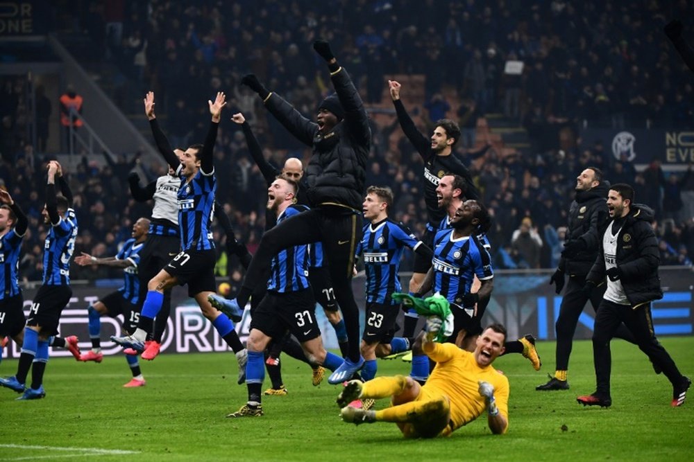 Inter won 4-2. AFP