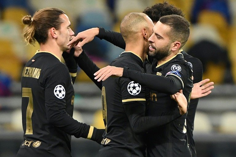 Barca put four past Dynamo Kiev in the second 45 to make the Champions League last 16. AFP