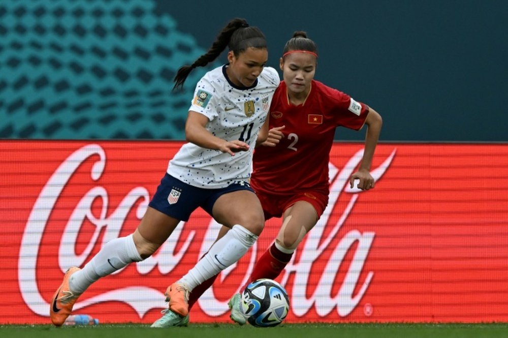Sophia Smith enjoyed a dream World Cup debut. AFP