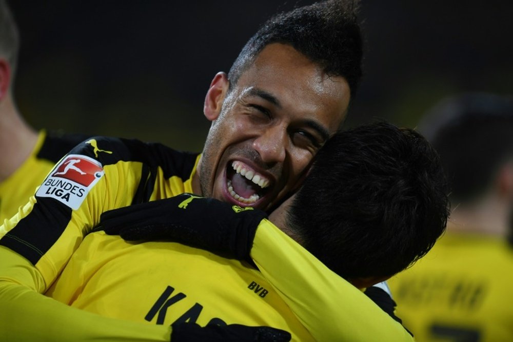 Dortmunds Gabonese forward Pierre-Emerick Aubameyang