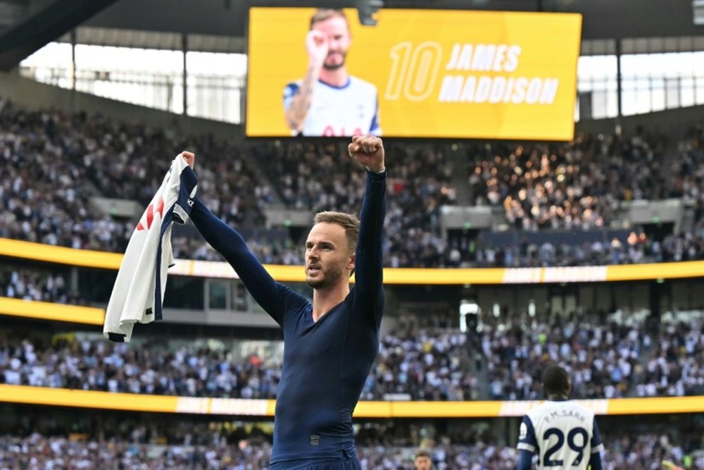 James Maddison hopes for a call-up in England's upcoming Nations League games from Lee Carsley. AFP