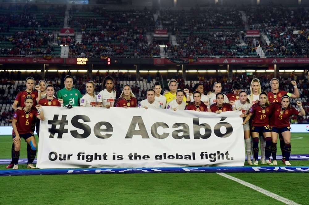 Spanish football has been in turmoil since Rubiales forcibly kissed Hermoso on the lips. AFP