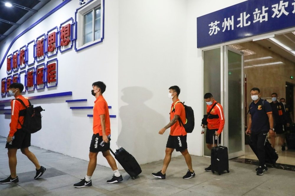 CSL players will not see their families for more than two months. AFP