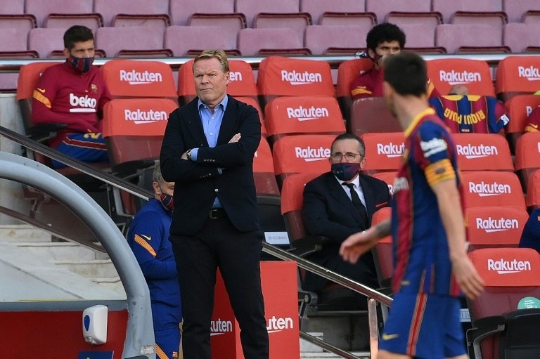 Blame game: Koeman and Barca's sense of injustice clouds Juve test. AFP