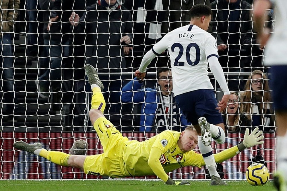 Alli double sends Mourinho's Tottenham up to fifth. AFP