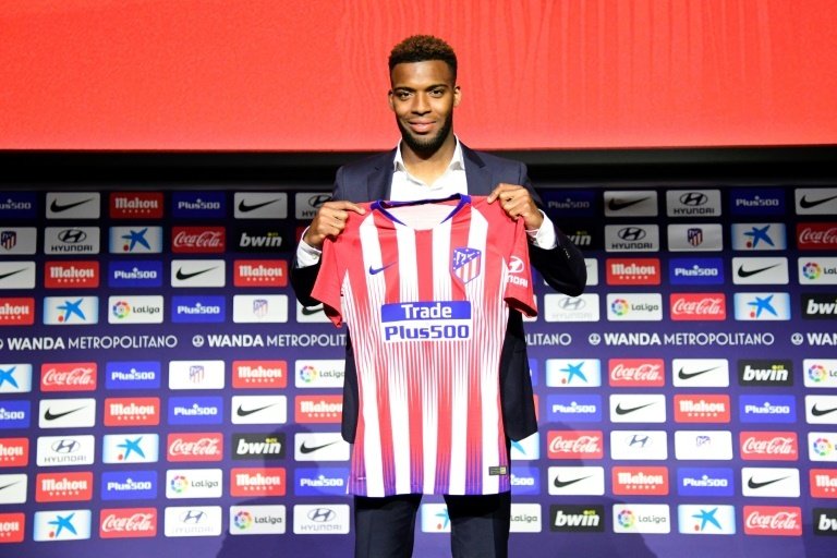 Lemar is a new face at Atletico. AFP