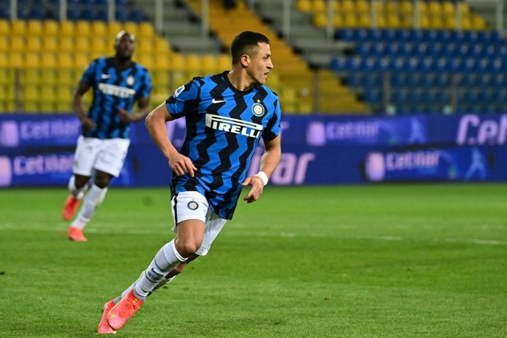 Alexis Sanchez scored twice in Inter's 1-2 win at Parma. AFP