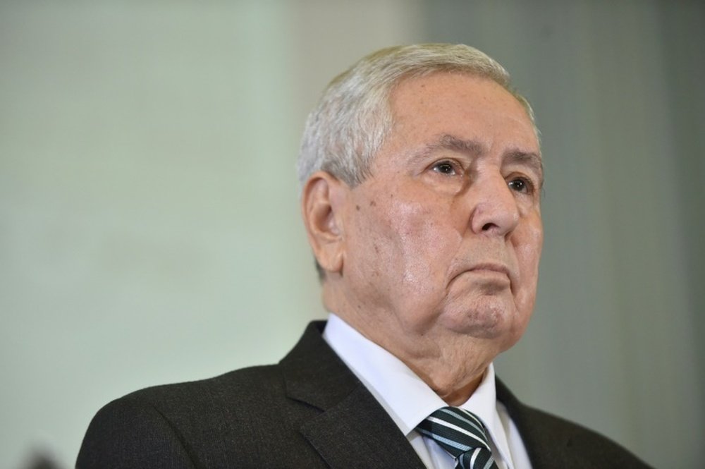 Algeria's interim president Abdelkader Bensalah. AFP