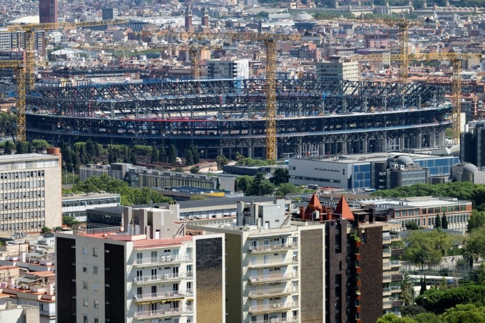 The Catalan giants intend to partially reopen Camp Nou with a reduced capacity. AFP