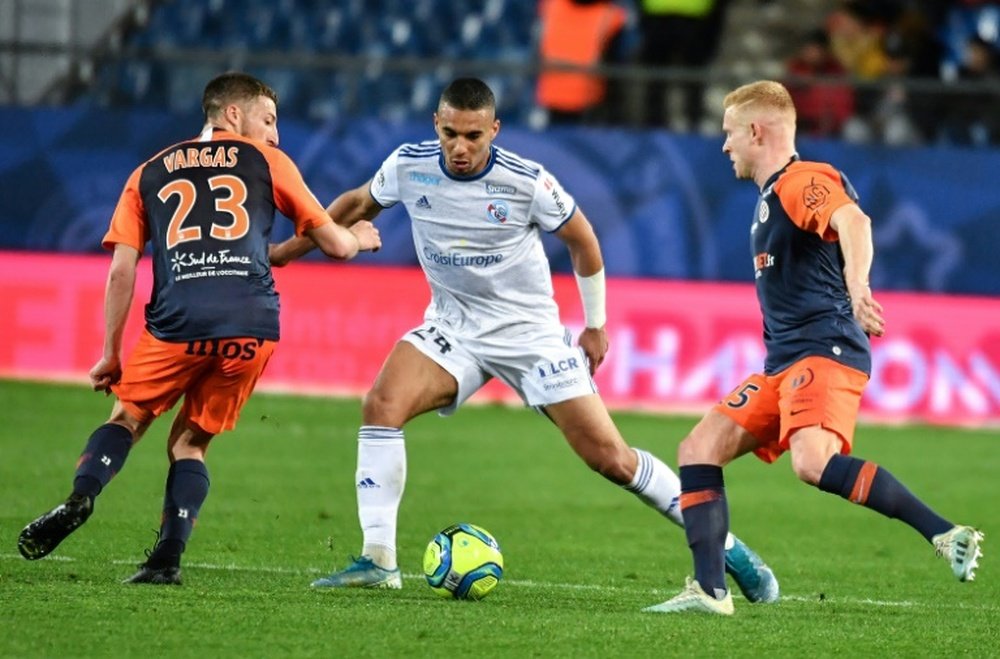 The friendly between Strasbourg and Montpellier has led to many COVID-19 cases. AFP