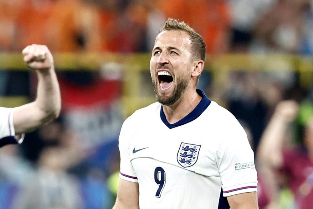 Harry Kane is hoping to win his first ever major trophy in the Euro 2024 final. AFP