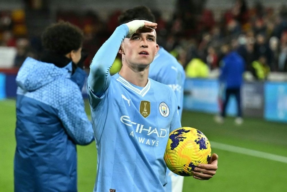 Phil Foden has now netted 14 times this season. AFP