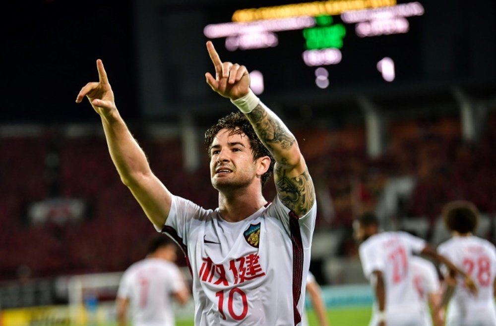 Alexandre Pato was emotional to be leaving Tianjin Tianhai. AFP