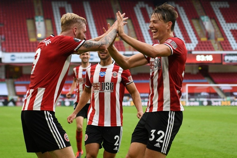 Sheffield United beat Tottenham 3-1 at Bramall Lane. AFP