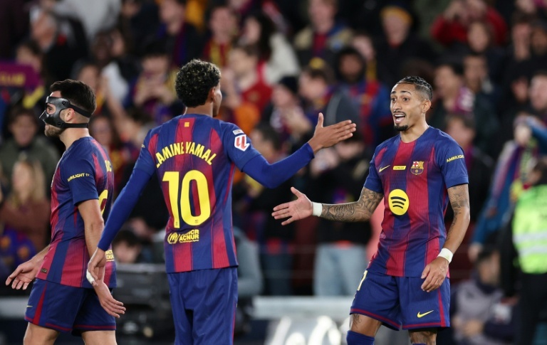 Raphinha double stretches Barca's Liga lead in Osasuna win