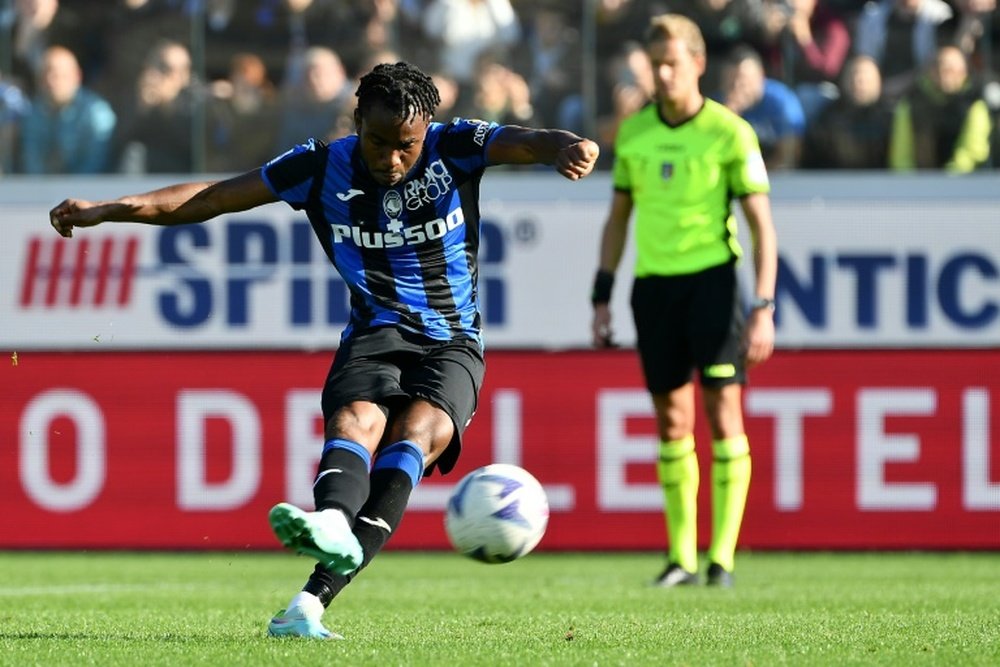 Ademola Lookman scored twice as Atalanta thumped Salernitana. AFP