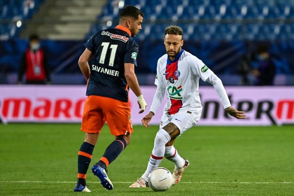 Neymar will not feature against Monaco in the Coupe de France. AFP