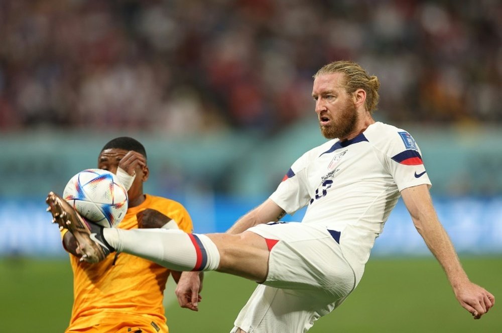 Ream (R) says Gio Reyna has impressed international teammates in training this week. AFP