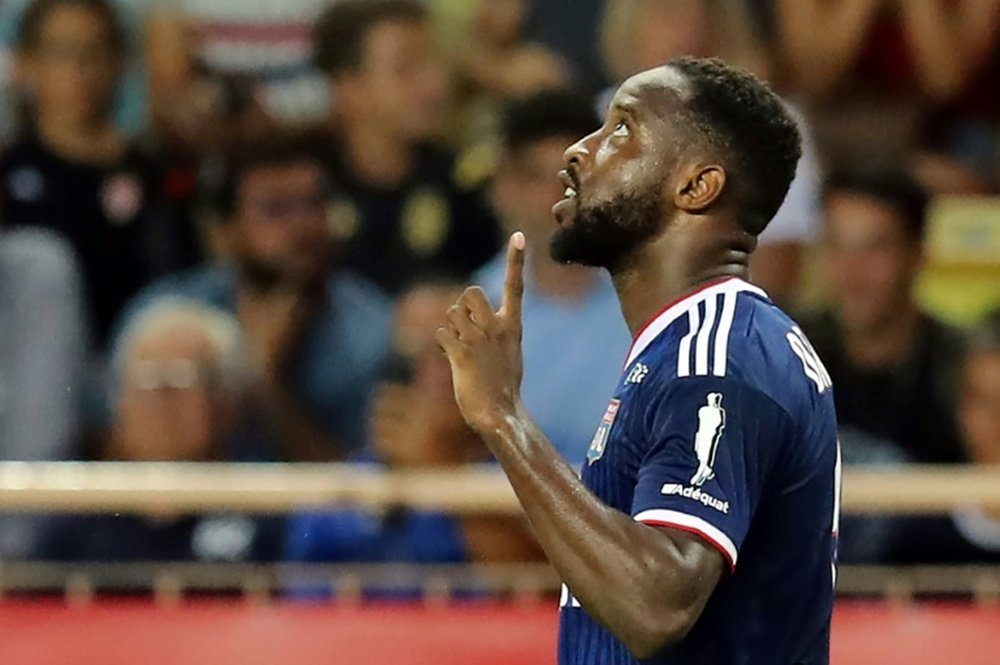 Moussa Dembele helped Lyon on their way to a 3-0 win over Monaco. AFP