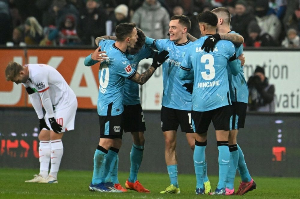 Leverkusen restored their lead atop the Bundesliga table. AFP
