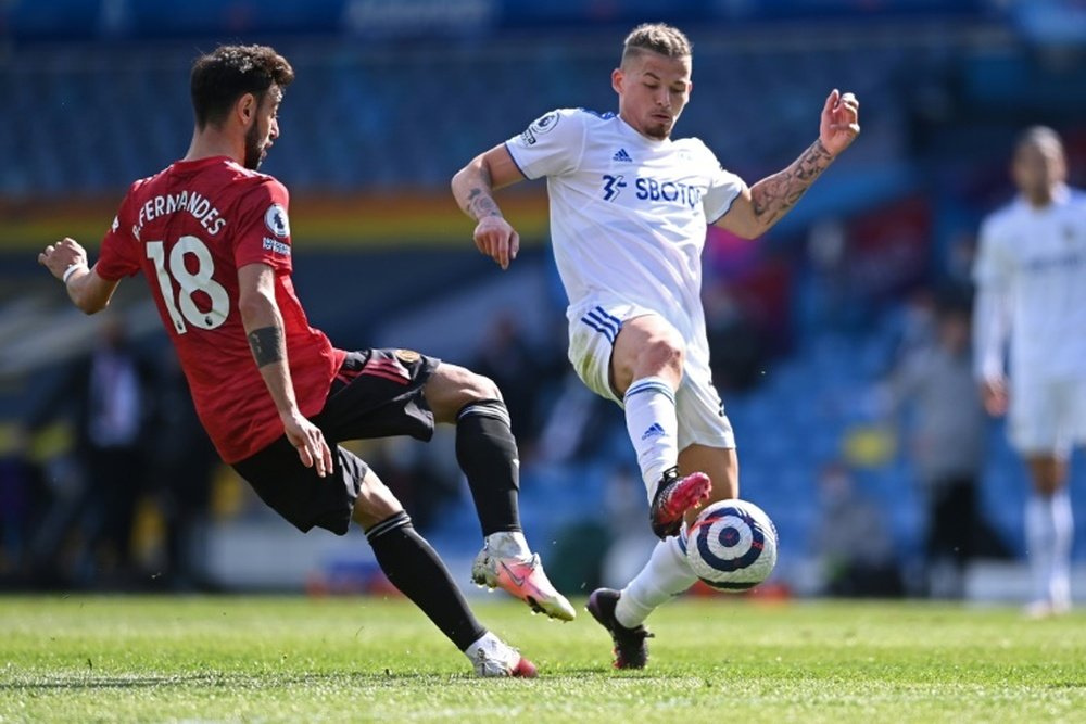 There were no goals between Leeds and Man Utd. AFP