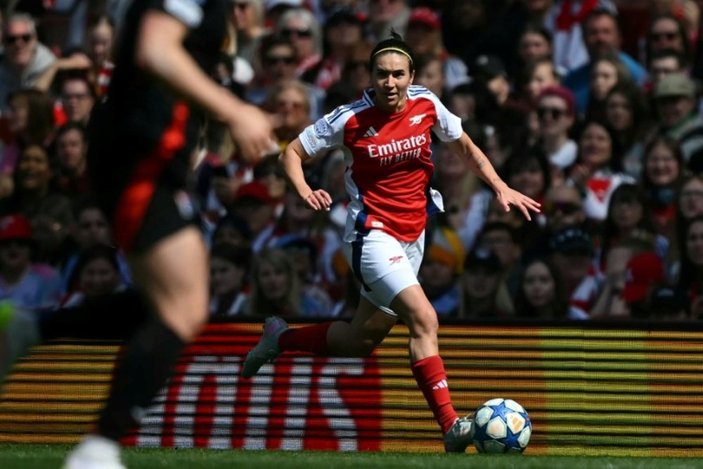 Mariona Caldentey will face her former side Barca in the Champions League final. AFP