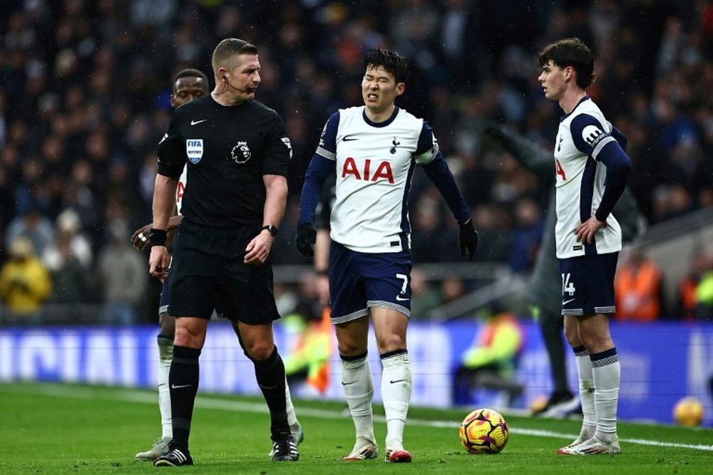 Spurs suffered a 2-1 defeat to Leicester on Sunday in the Premier League. AFP