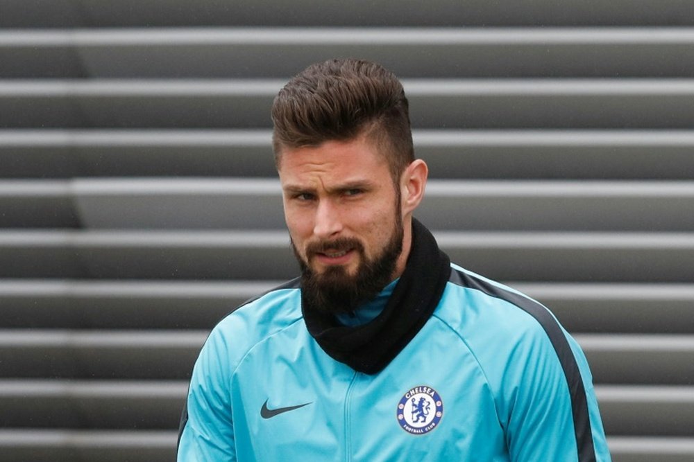 Giroud remains positive of Chelsea's chances. AFP