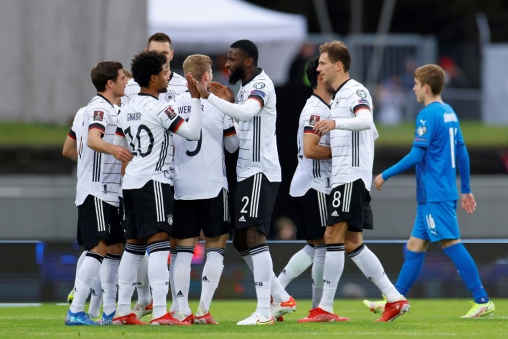 Germany footballers arrive home from Iceland after 14-hour trip