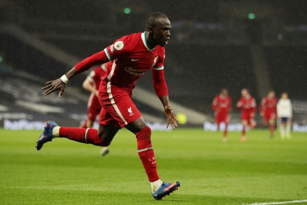 Sadio Mane struck as Liverpool beat Tottenham. AFP