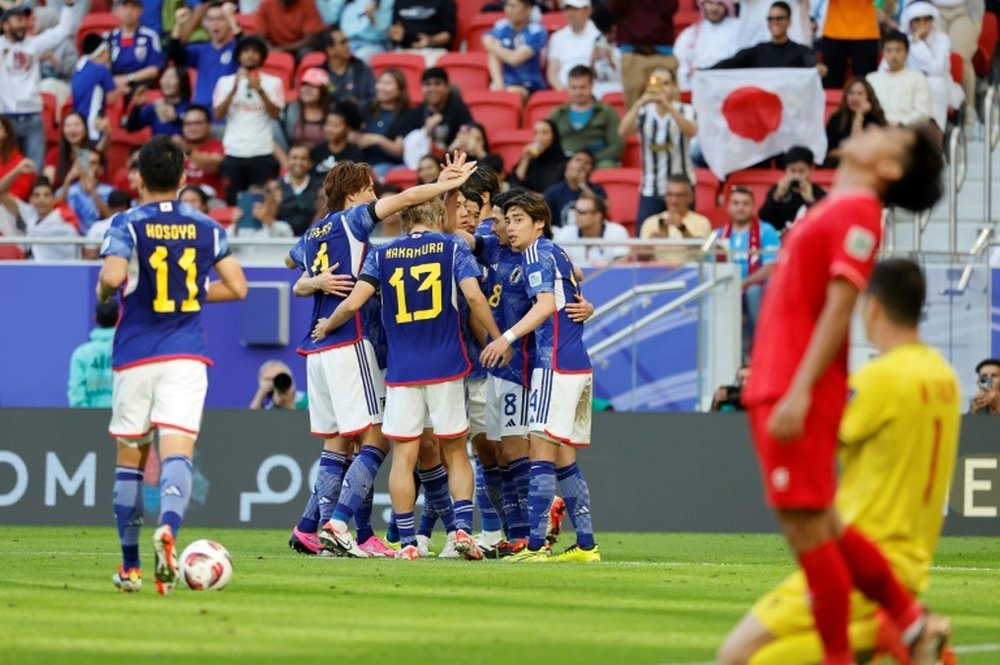 Japan survived a scare in winning 4-2 to open their campaign in Qatar. AFP