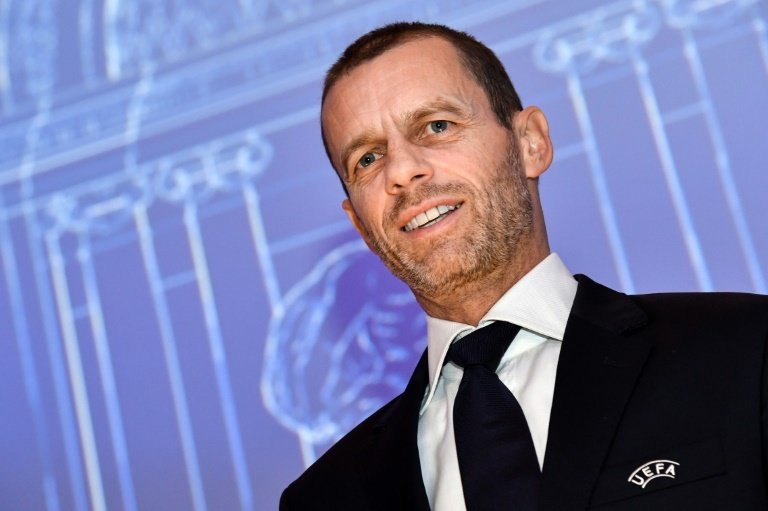Aleksander Ceferin says that while he is President of UEFA, there will be no 'super league'. AFP