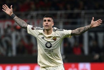 Gianluca Mancini gave Roma a slender advantage in their Europa League quarter-final with AC Milan after netting the only goal in Thursday's 1-0 win at the San Siro.