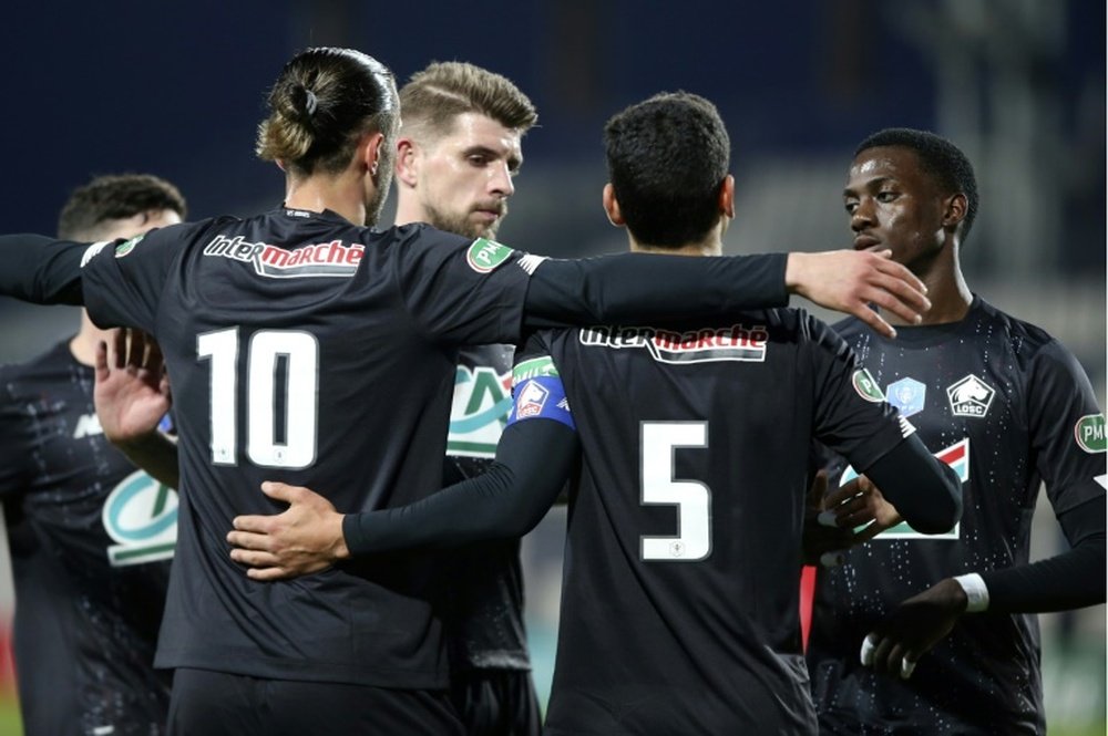 Lille knocked Gazelec Ajaccio out of the French Cup with a 1-3 win. AFP