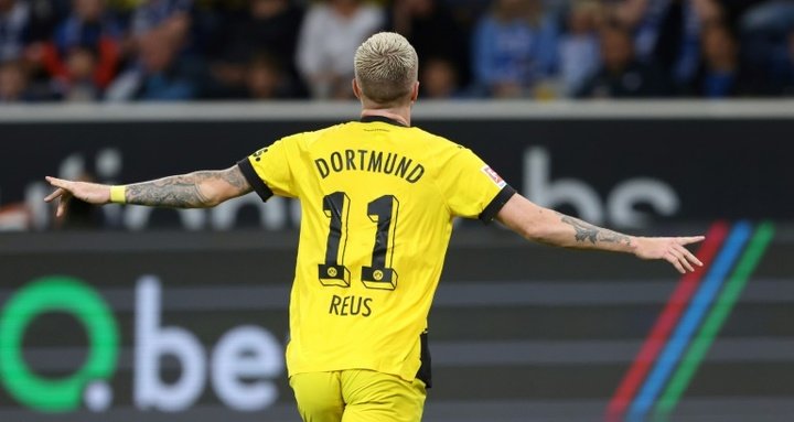 Fuellkrug, Reus help 10-man Dortmund beat Hoffenheim to go top