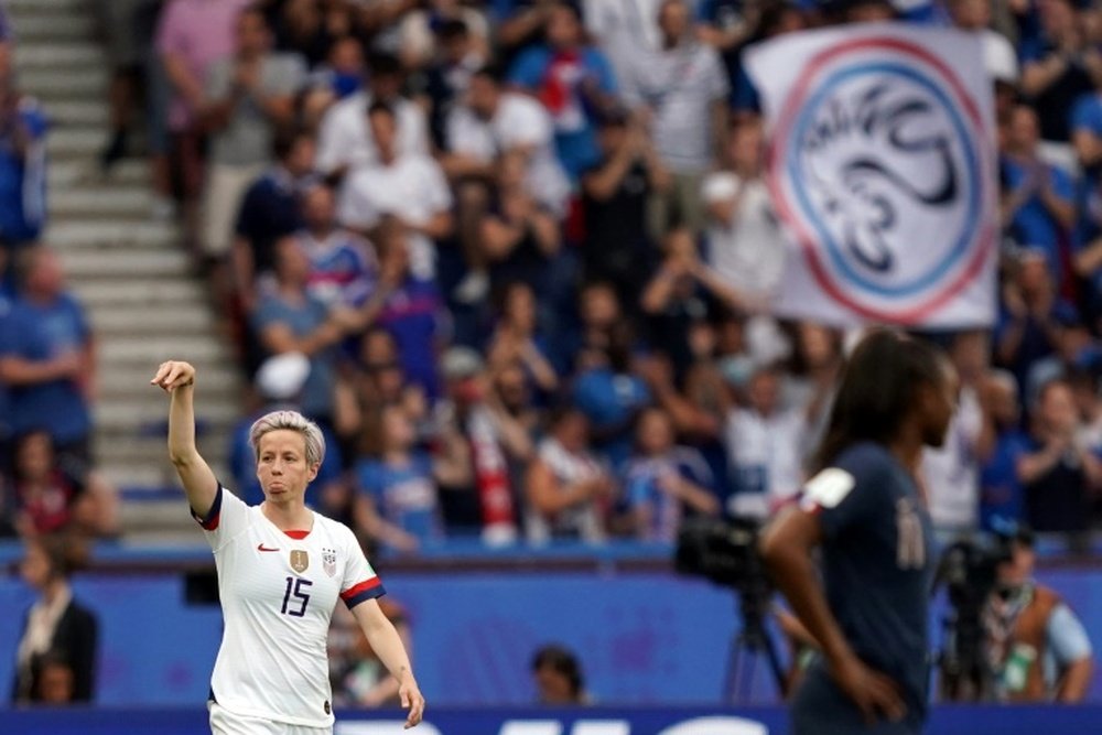 Megan Rapinoe is determined to enjoy her last World Cup. AFP