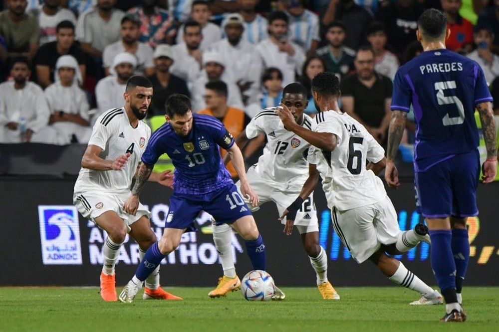 Argentina eased past UAE in a pre-season friendly. AFP
