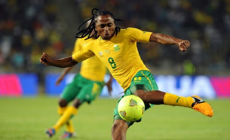 Siphiwe Tshabalala levelled the scores just before the break. AFP