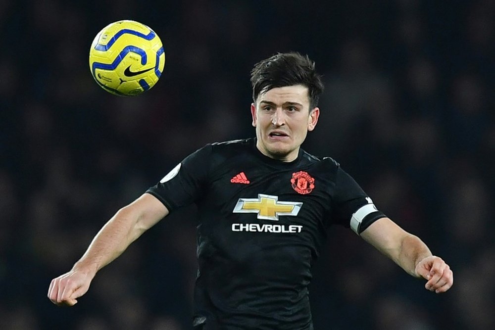 Harry Maguire is a doubt for the Carabao Cup SF 1st leg with Man City. AFP
