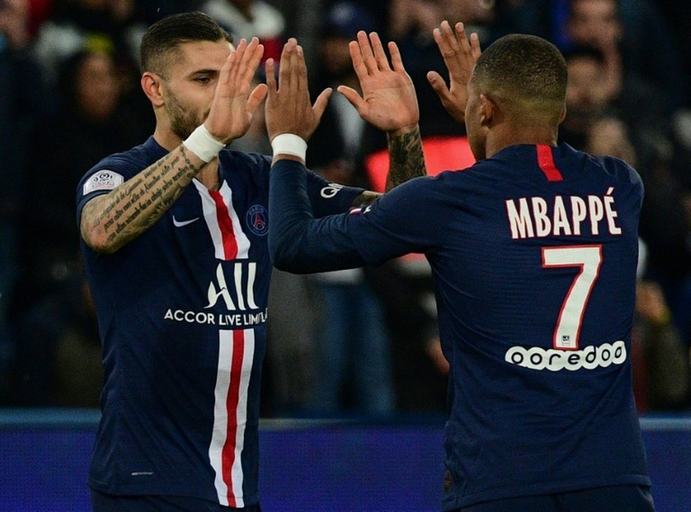 Doubles for Icardi, Mbappe as PSG outclass old rivals Marseille. AFP