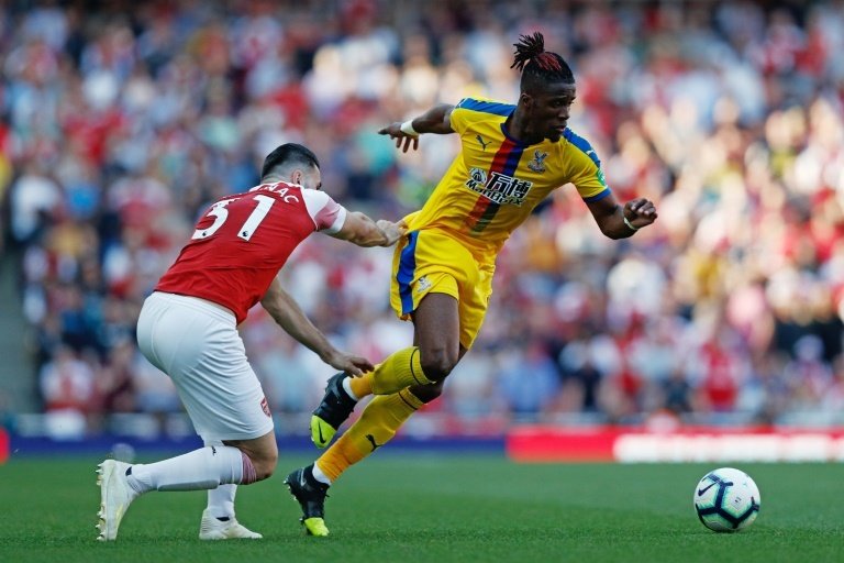 Crystal Palace's Wilfried Zaha is a target for Arsenal. AFP