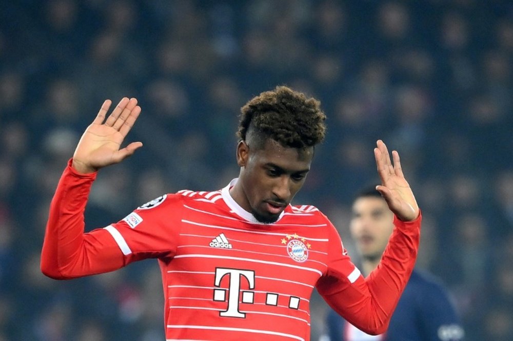 Coman says hard to celebrate goal against 'home' team PSG. AFP